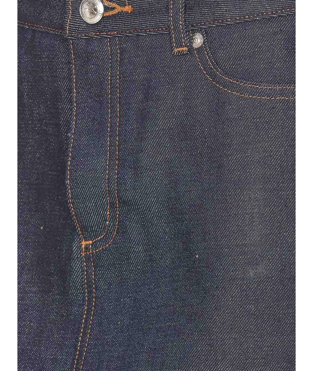 A.P.C. Синяя хлопковая юбка мини, фото 3