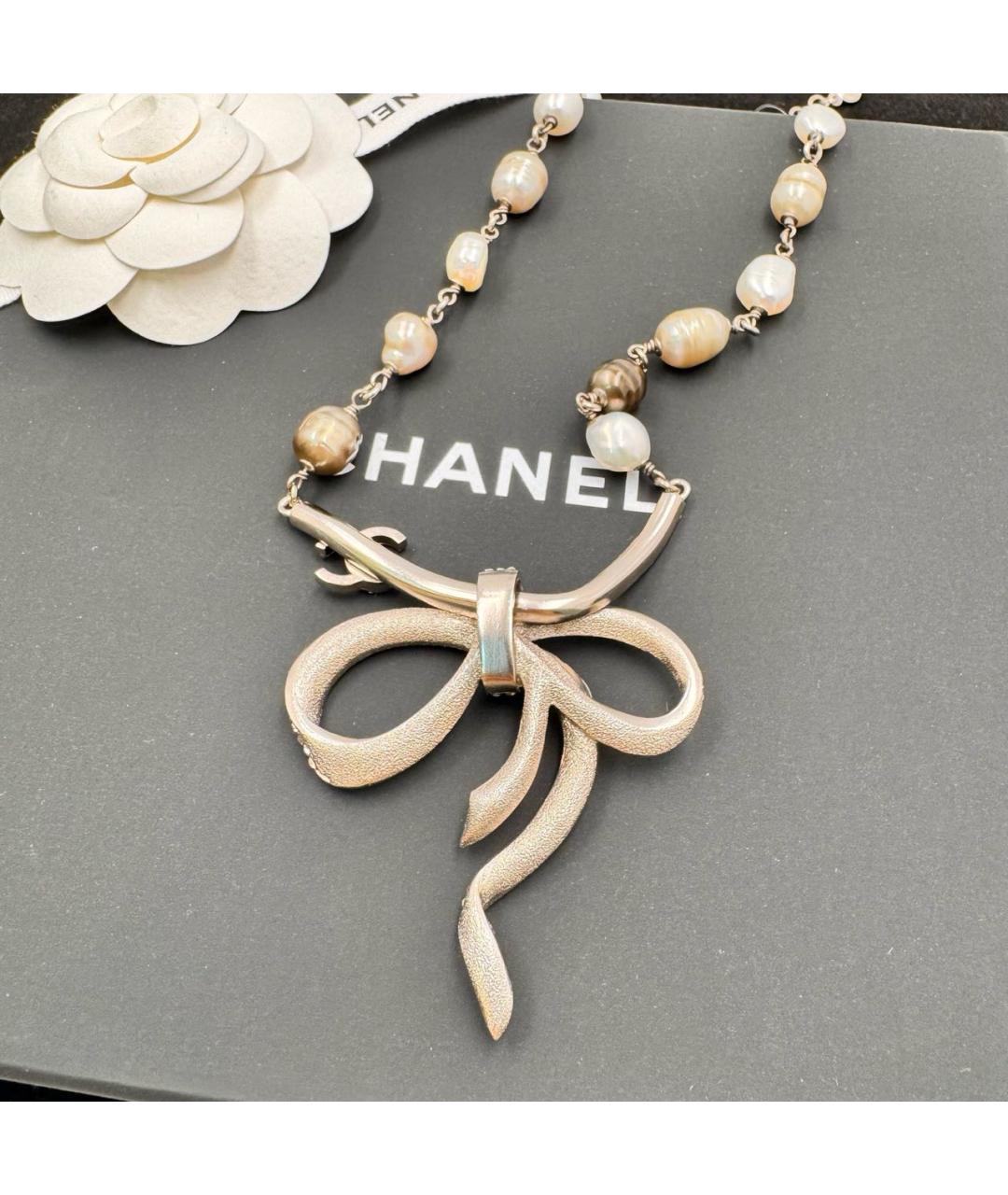 CHANEL Серебряное колье, фото 4