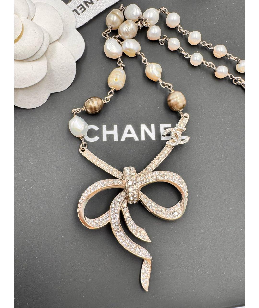 CHANEL Серебряное колье, фото 3
