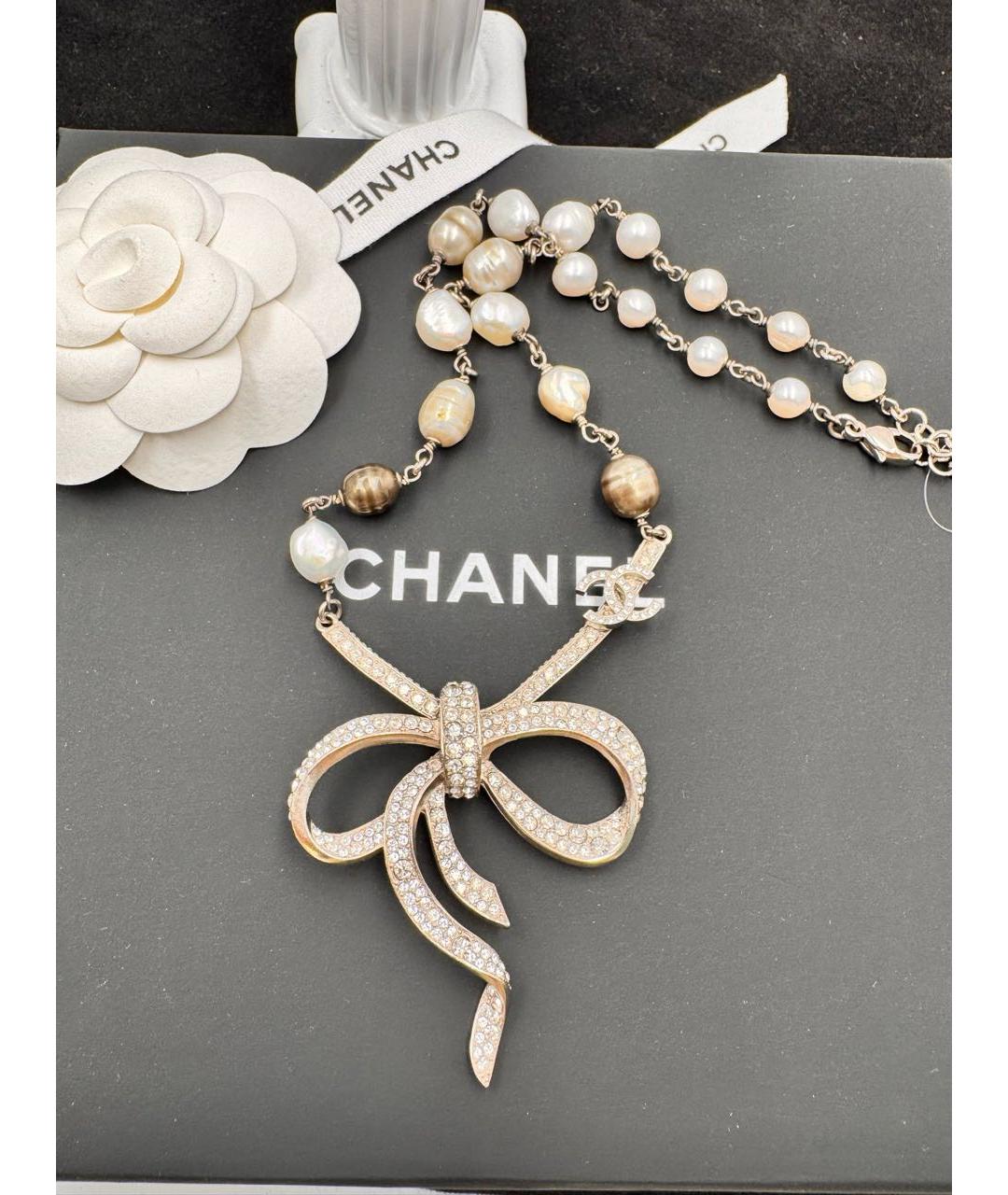 CHANEL Серебряное колье, фото 6