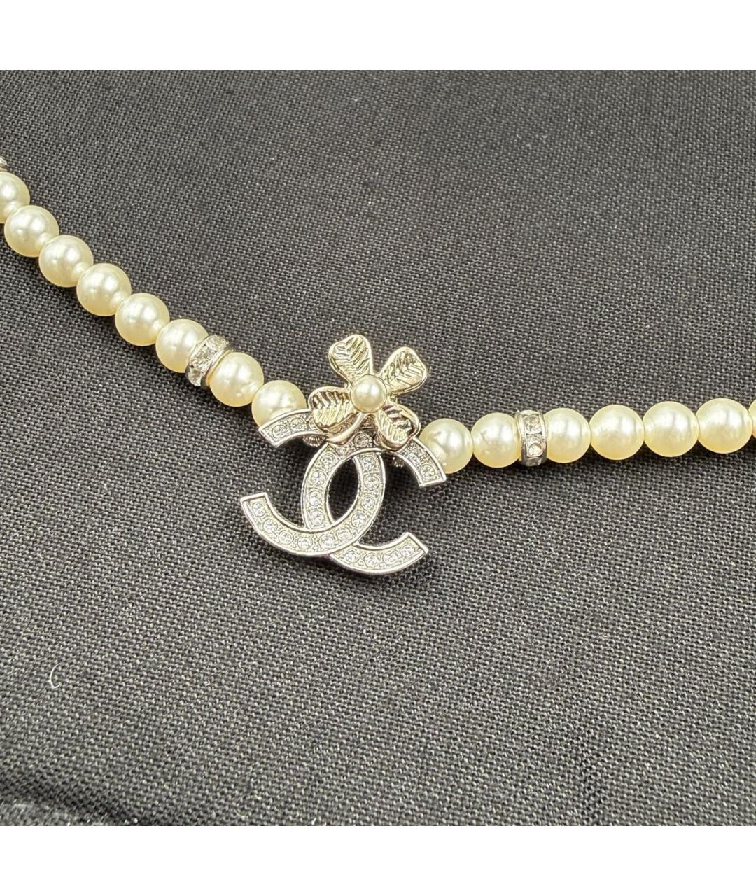 CHANEL Бежевое колье, фото 4