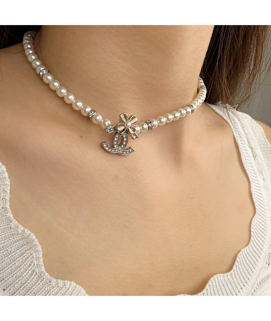 CHANEL Бежевое колье, фото 8
