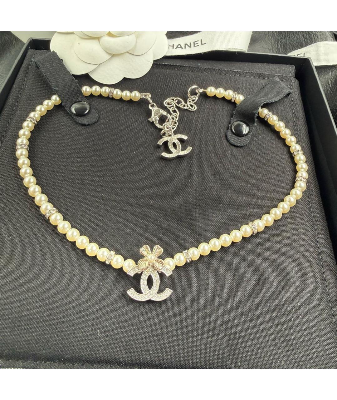 CHANEL Бежевое колье, фото 3