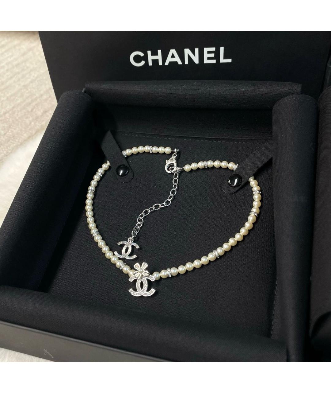 CHANEL Бежевое колье, фото 9