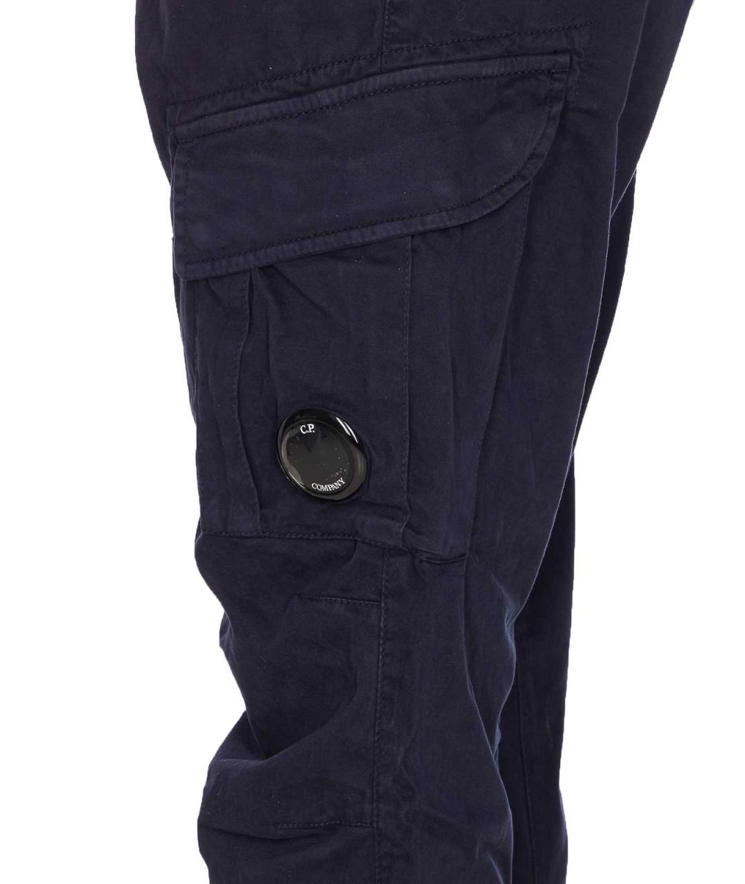 CP COMPANY Синие хлопковые повседневные брюки, фото 3