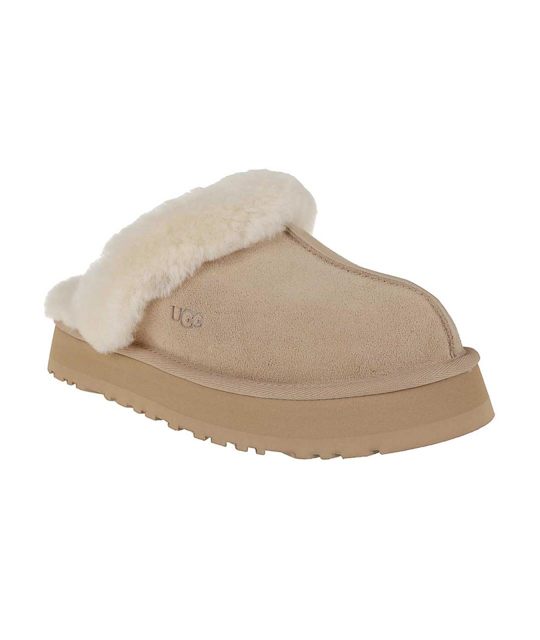 UGG Бежевые замшевые мюли, фото 2