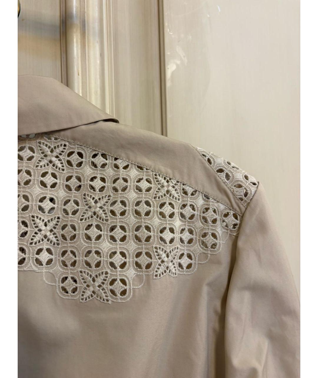 LOUIS VUITTON Бежевое хлопковое повседневное платье, фото 4