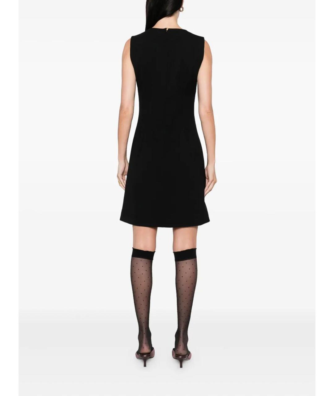 DOLCE&GABBANA Черное шелковое повседневное платье, фото 4