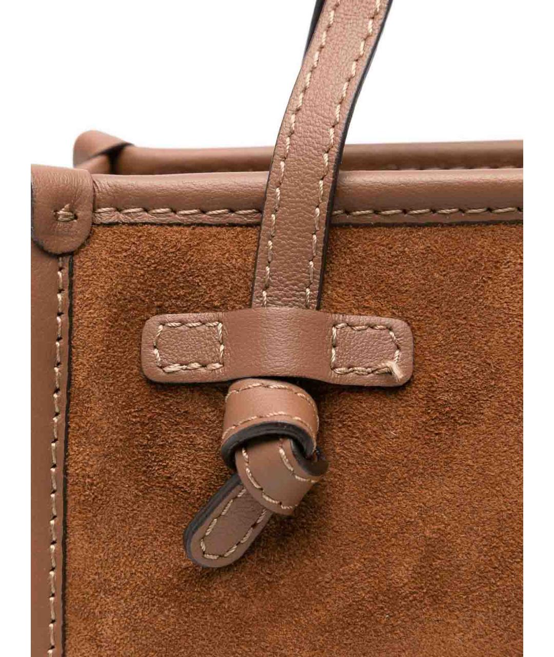 Gianni Chiarini Коричневая замшевая сумка тоут, фото 2