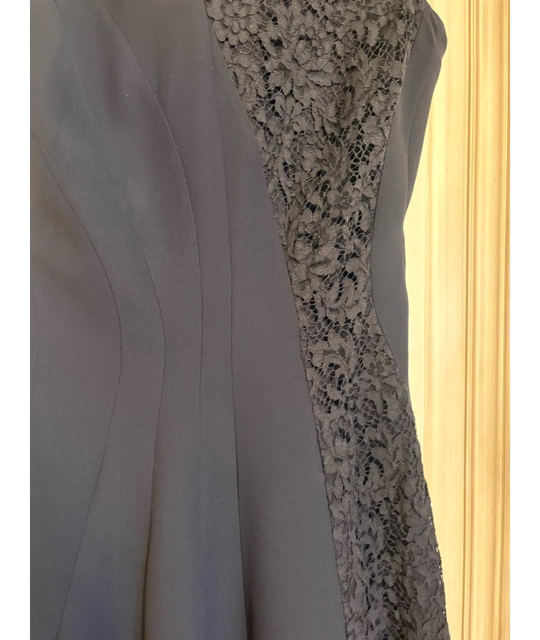 CHRISTIAN DIOR Черное шелковое повседневное платье, фото 4