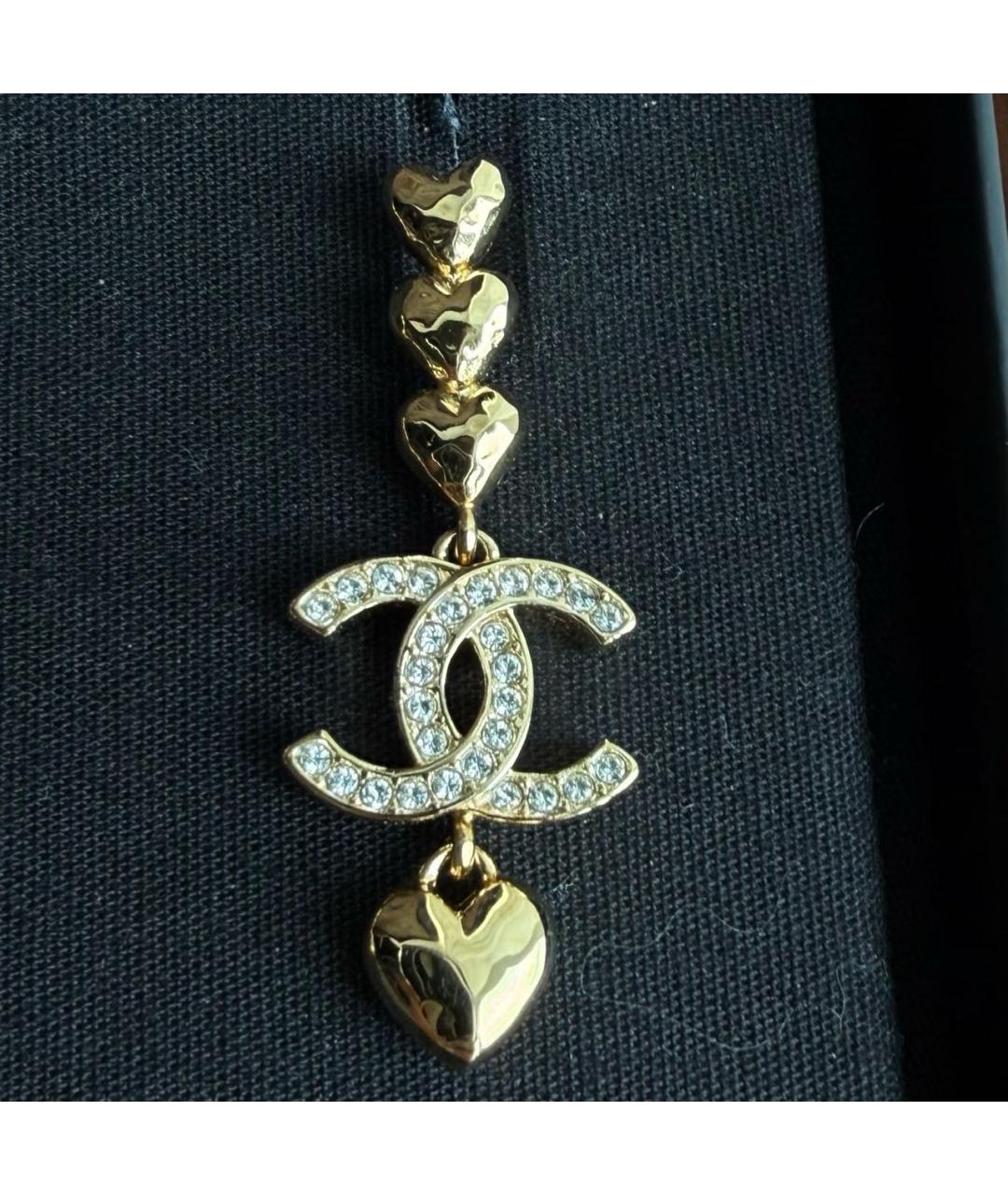 CHANEL Золотые серьги, фото 6