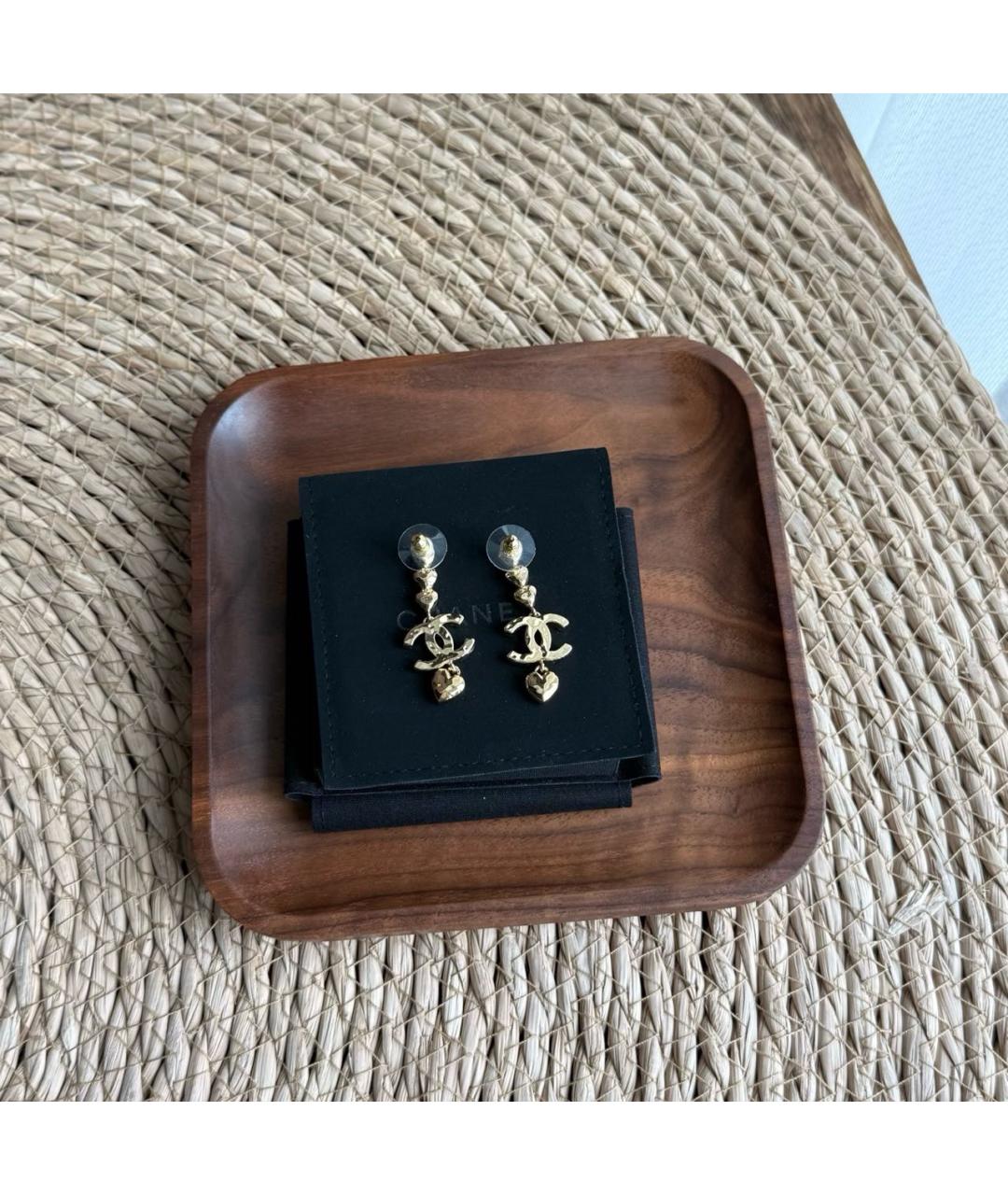 CHANEL Золотые серьги, фото 3