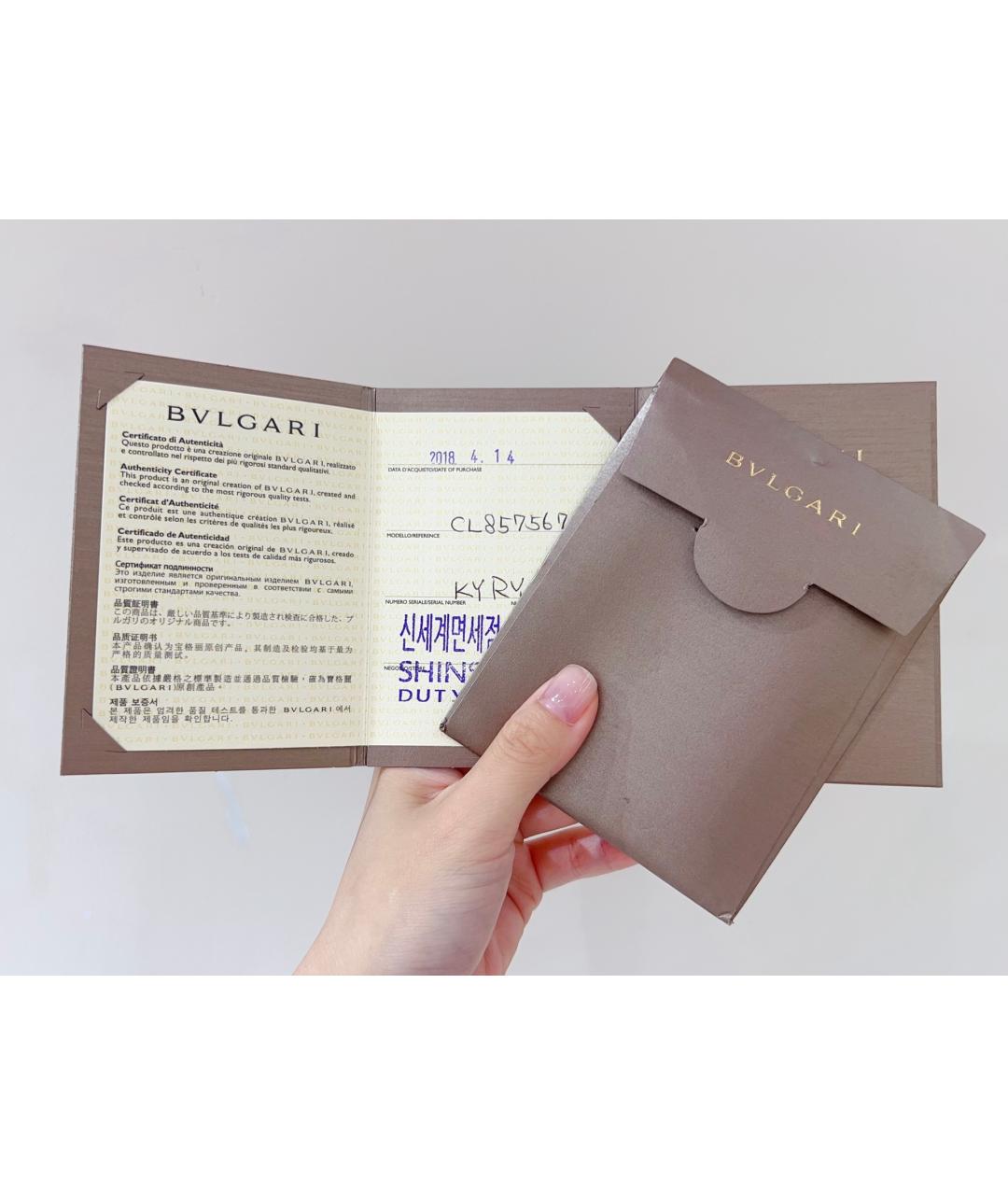 BVLGARI Серебряная подвеска из белого золота, фото 6