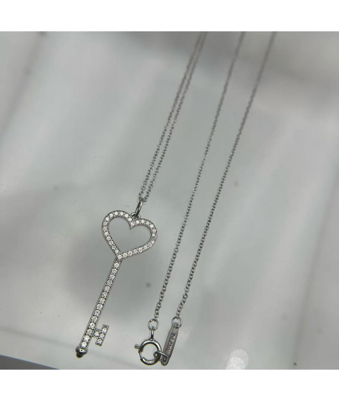 TIFFANY&CO Серебряная подвеска из белого золота, фото 4