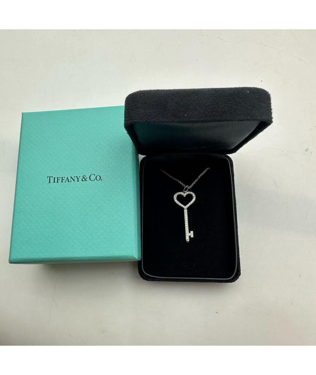TIFFANY&CO Серебряная подвеска из белого золота, фото 2