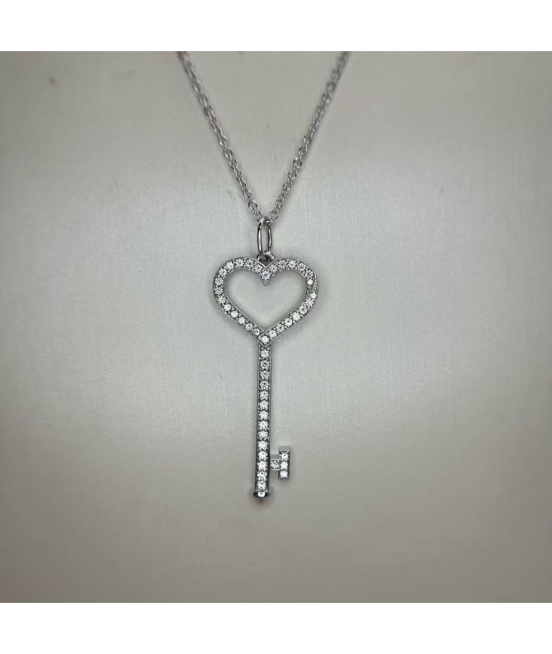 TIFFANY&CO Серебряная подвеска из белого золота, фото 3
