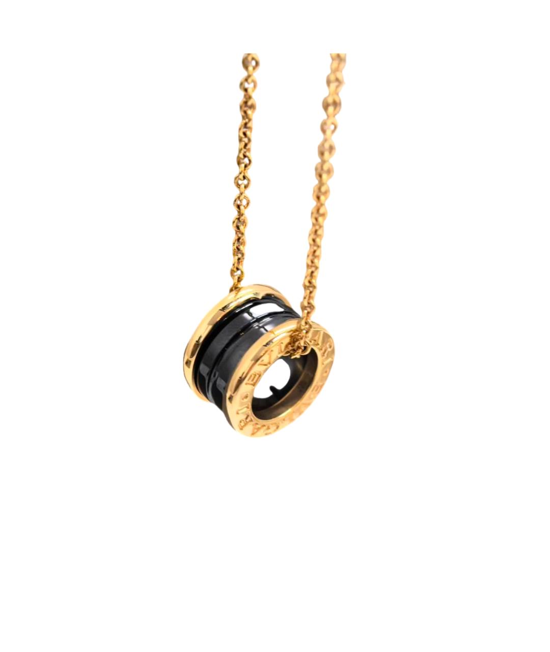BVLGARI Черная подвеска из розового золота, фото 7