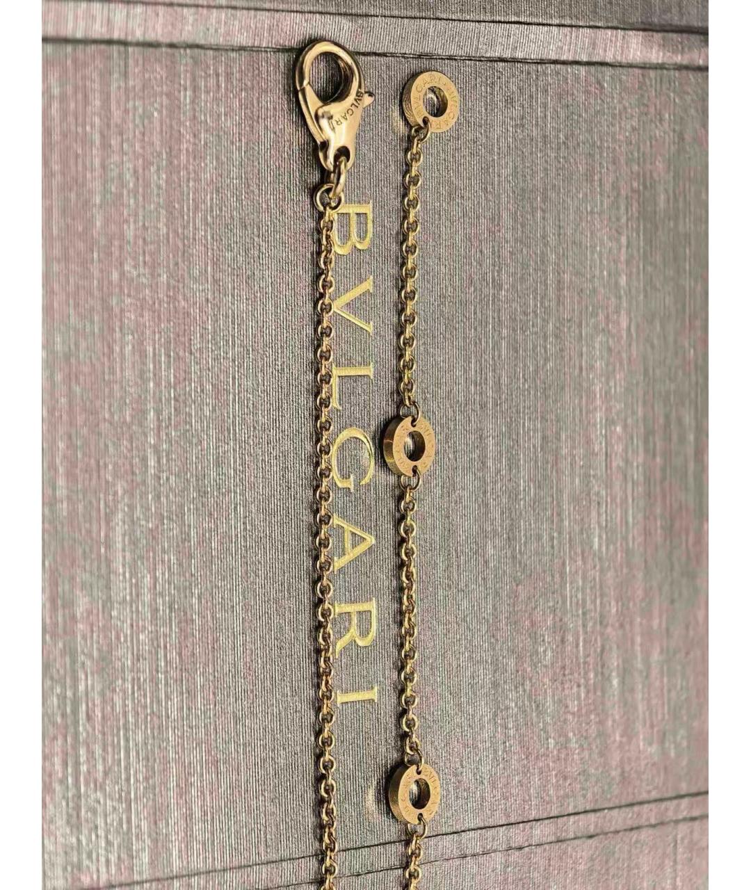 BVLGARI Черная подвеска из розового золота, фото 5