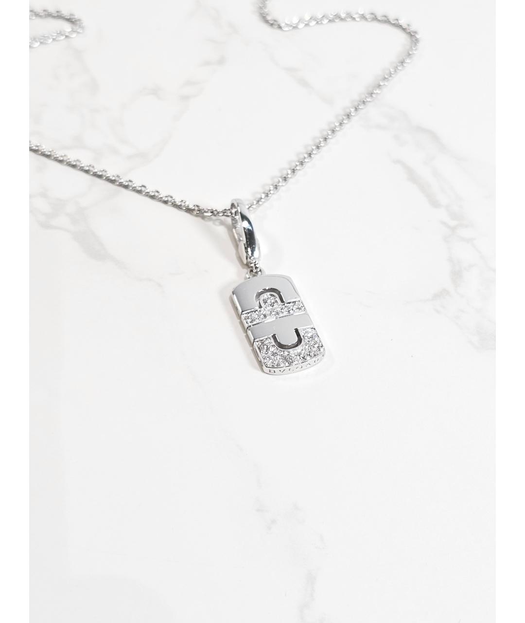 BVLGARI Серебряная подвеска из белого золота, фото 2