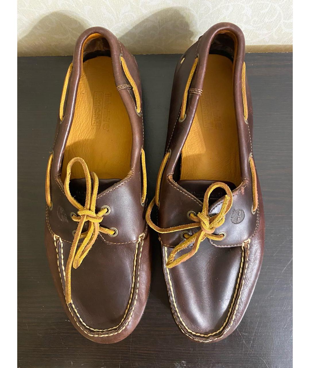 TIMBERLAND Коричневые кожаные мокасины, фото 3