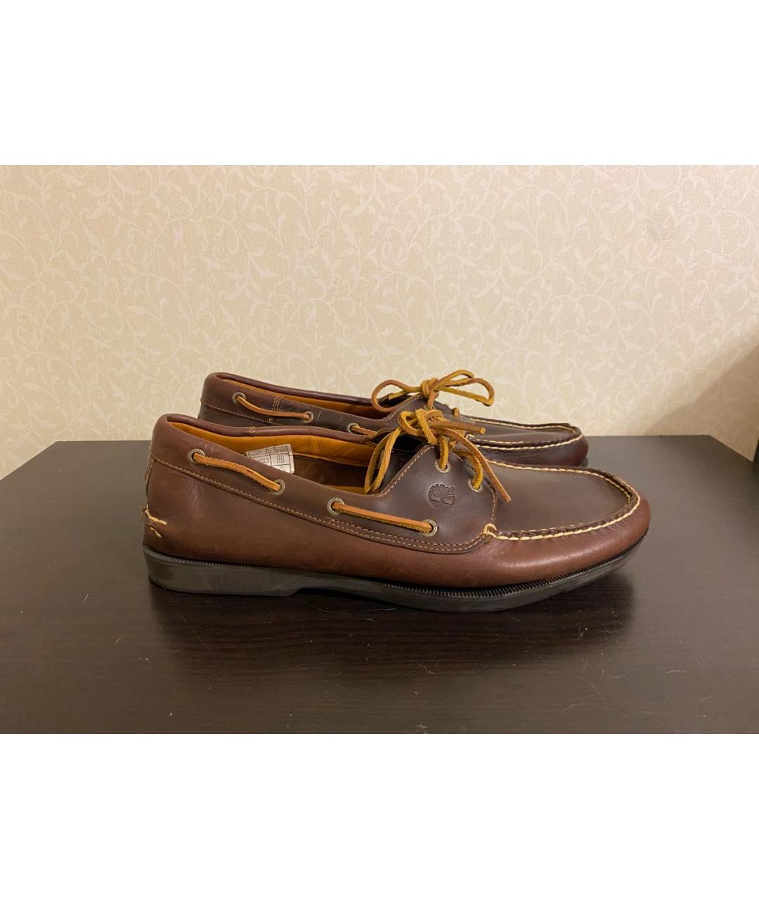 TIMBERLAND Коричневые кожаные мокасины, фото 9