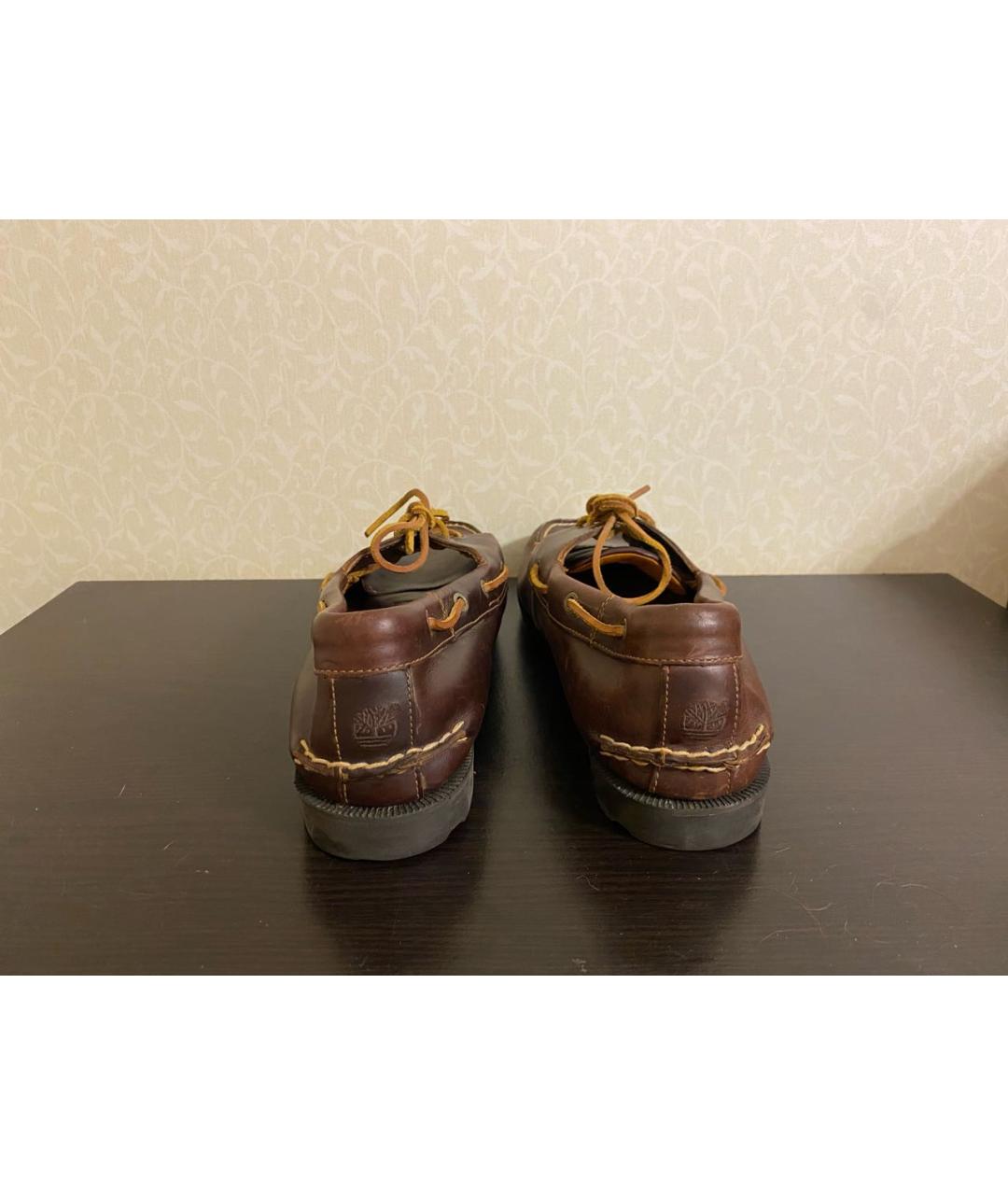 TIMBERLAND Коричневые кожаные мокасины, фото 4