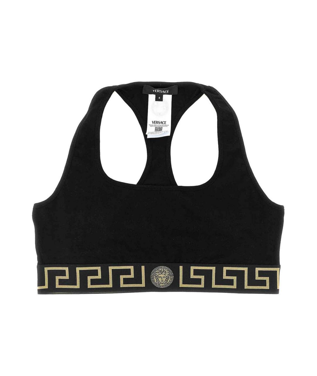 VERSACE Черная хлопковая майка, фото 1