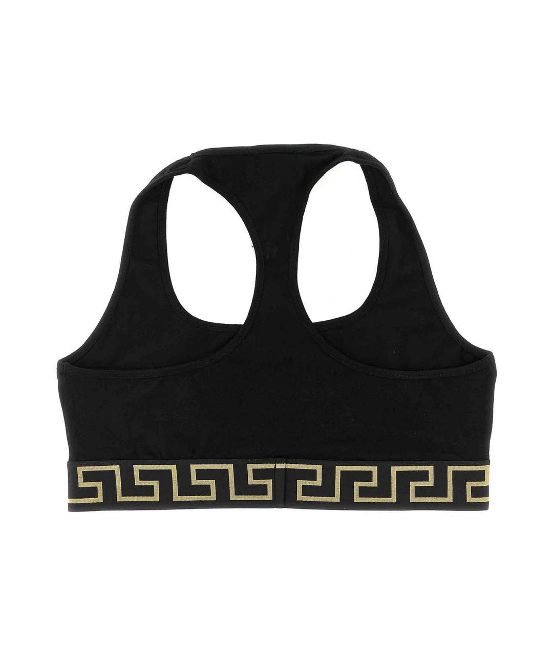 VERSACE Черная хлопковая майка, фото 2