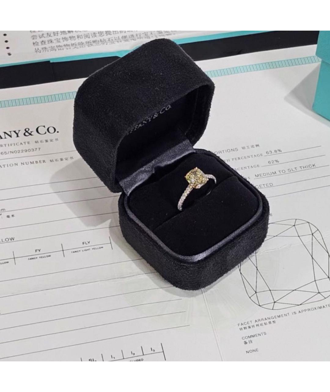 TIFFANY&CO Серебряное платиновое кольцо, фото 2