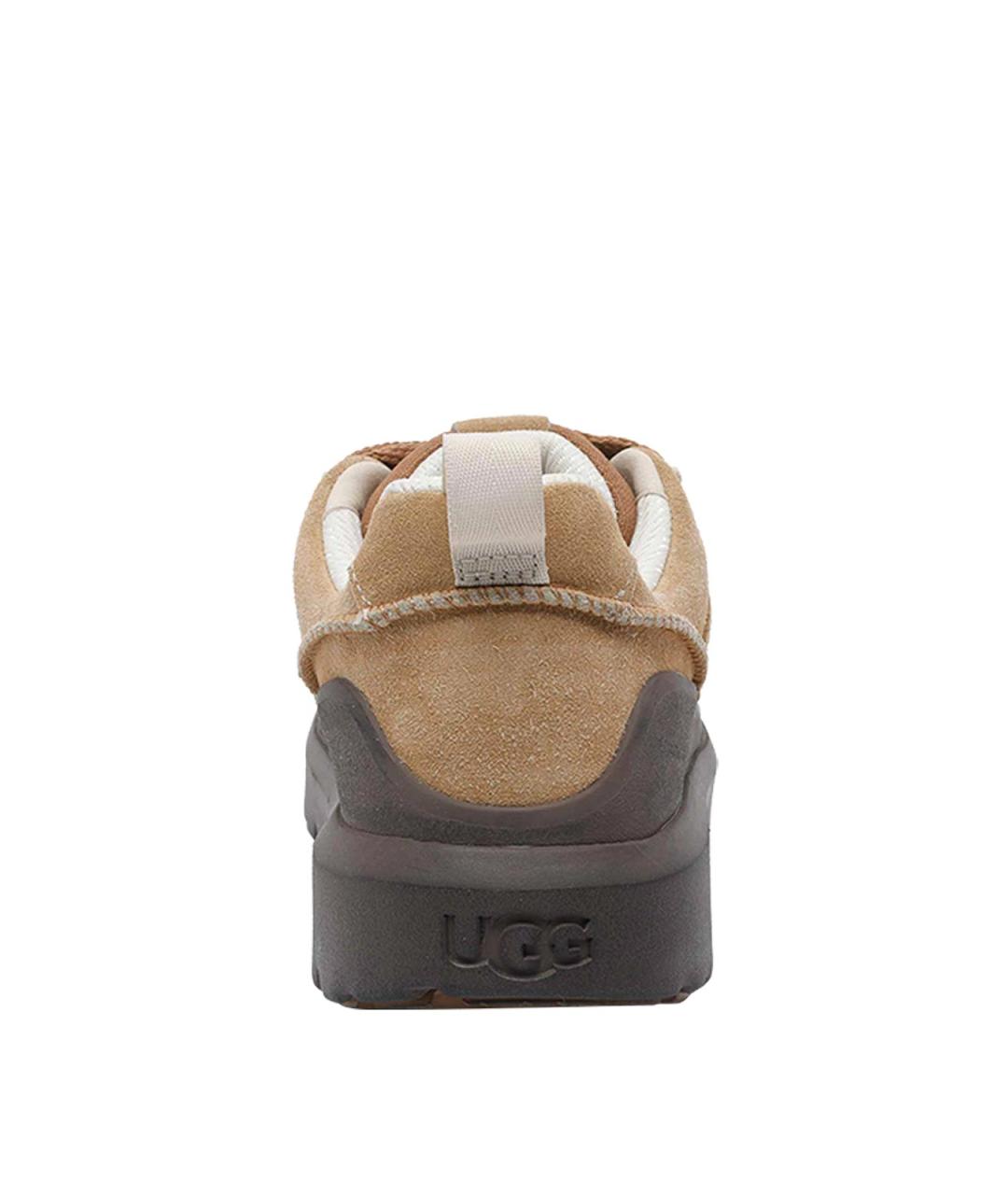 UGG Коричневые замшевые низкие кроссовки / кеды, фото 4