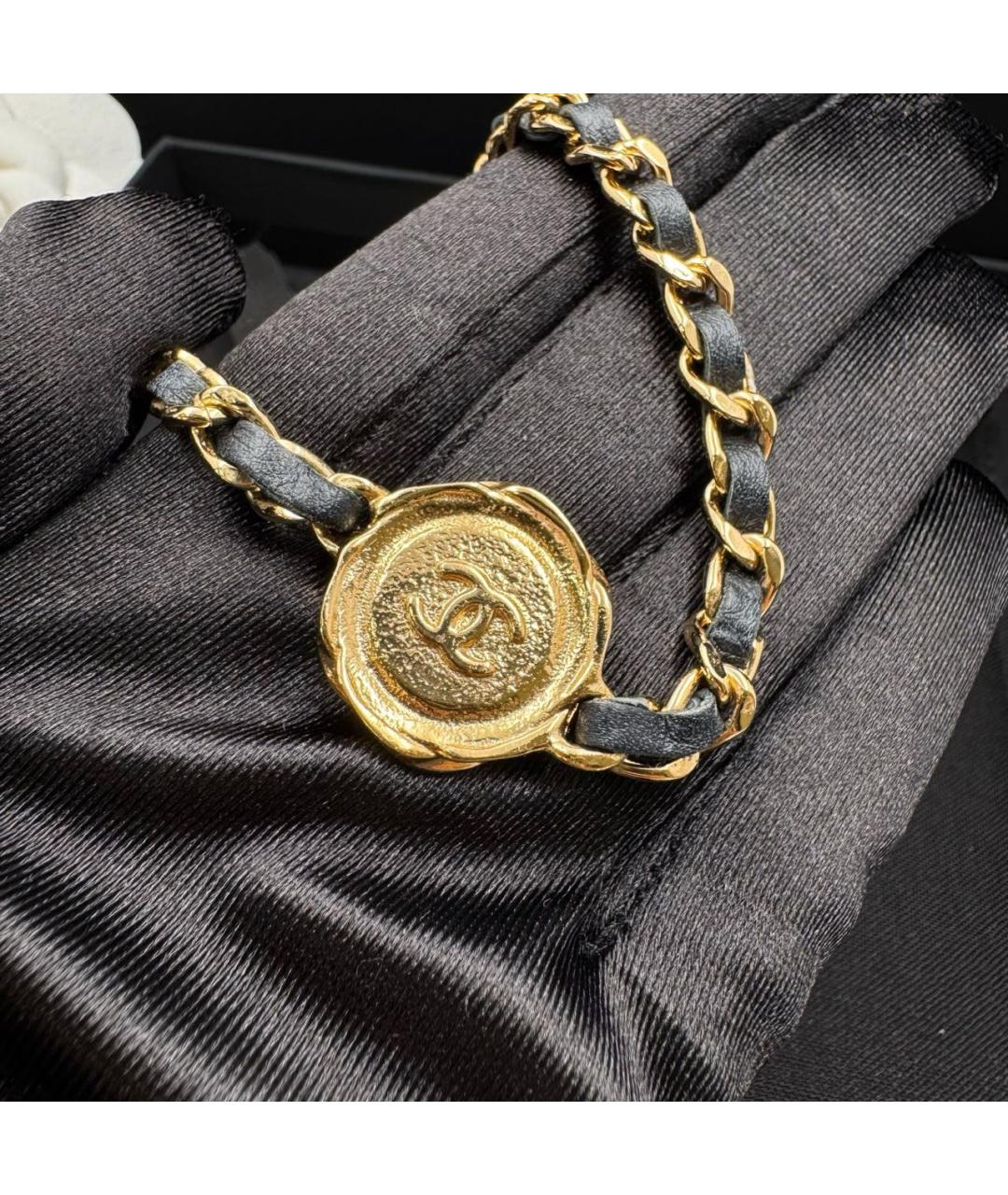CHANEL Черное колье, фото 3