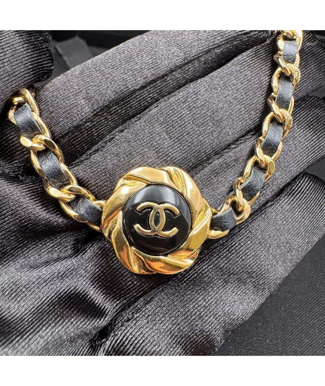 CHANEL Черное колье, фото 2