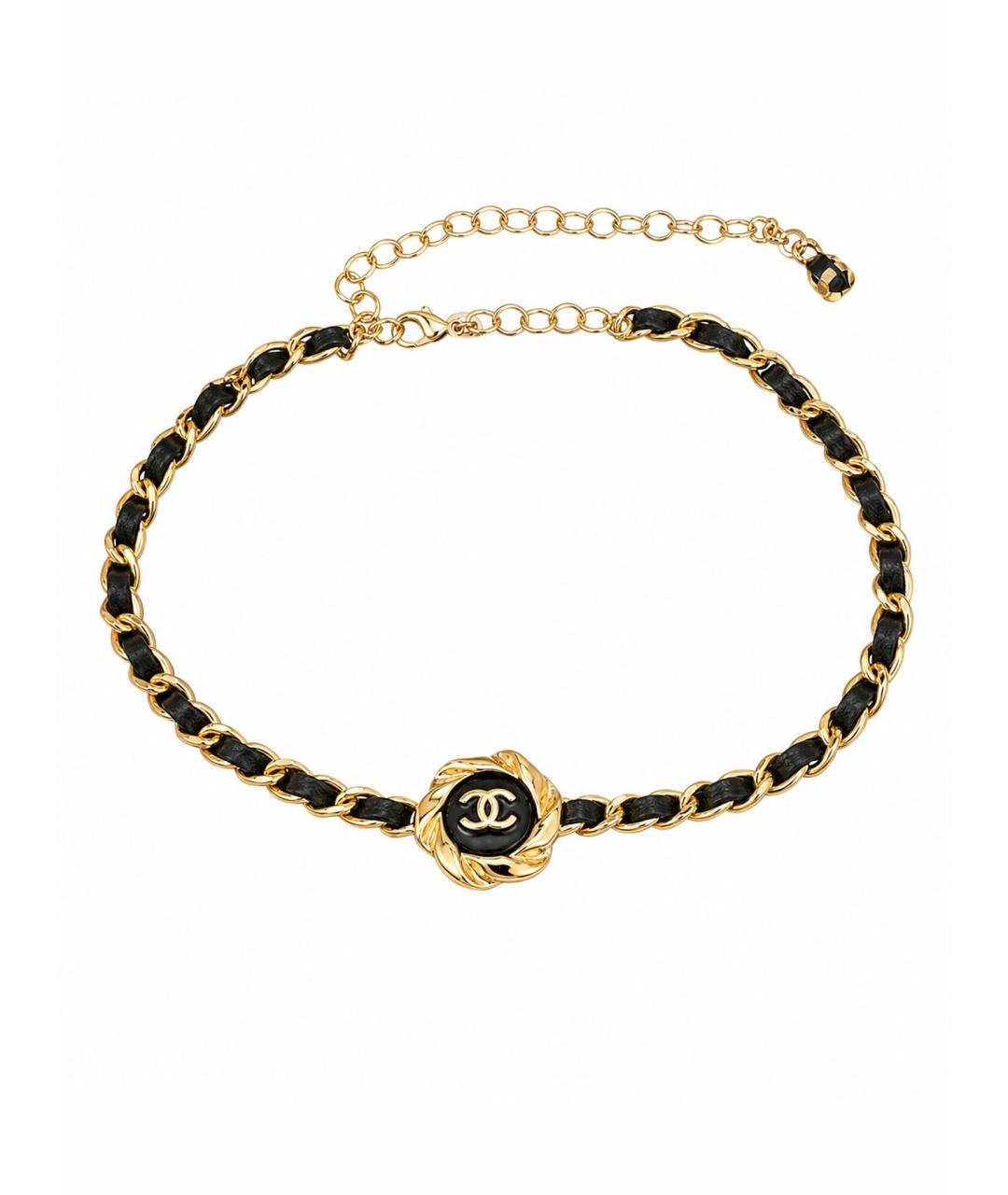 CHANEL Черное колье, фото 1