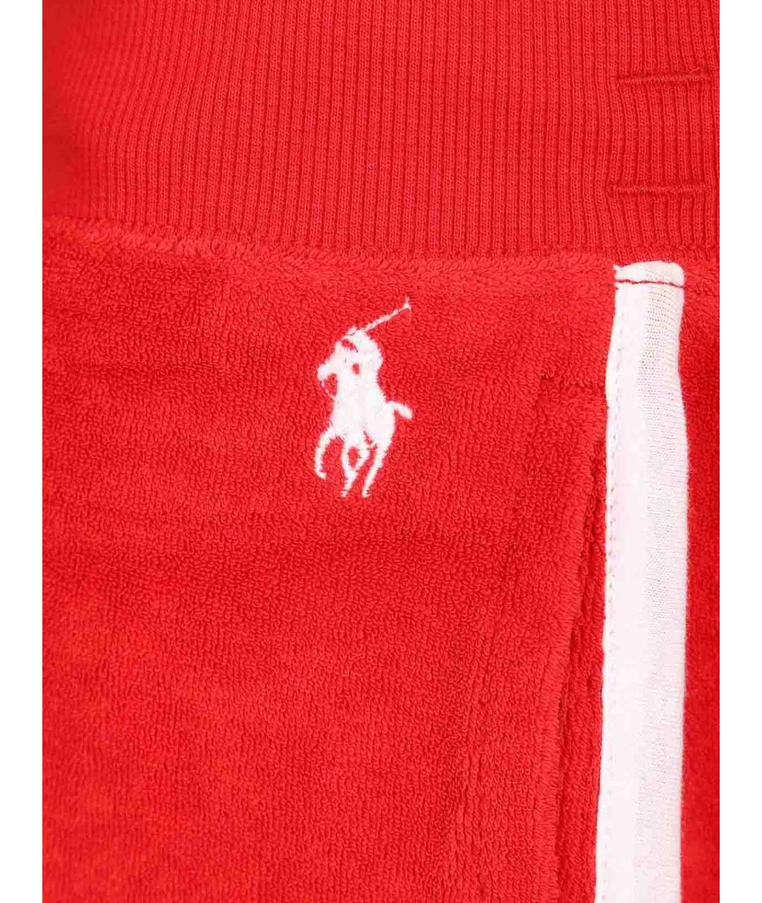 POLO RALPH LAUREN Красные полиэстеровые шорты, фото 4