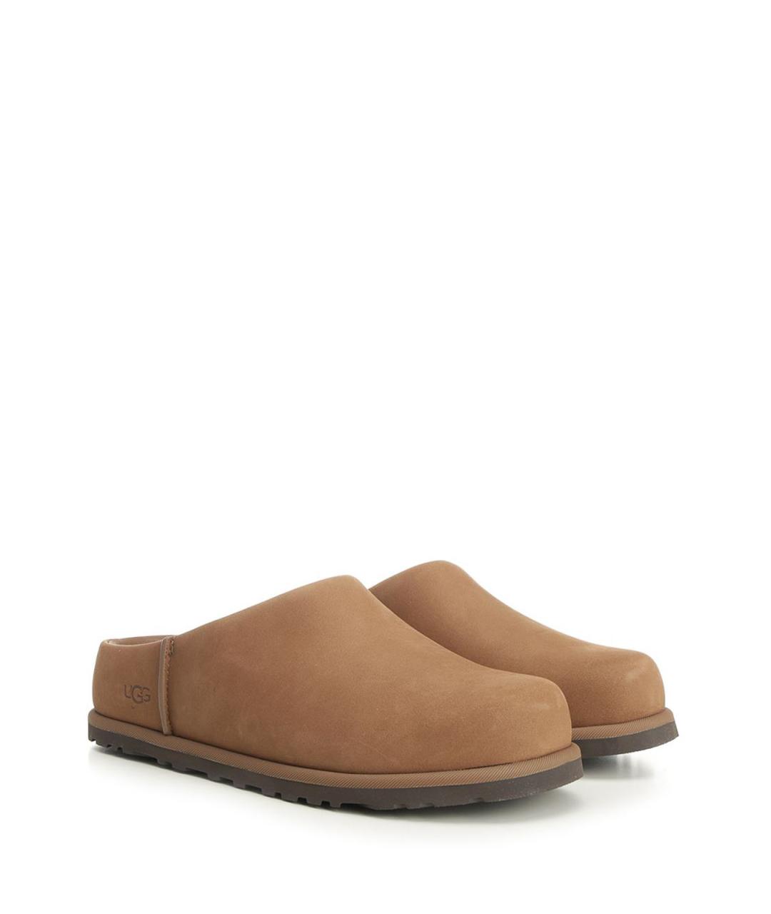 UGG Коричневые кожаные сабо, фото 2