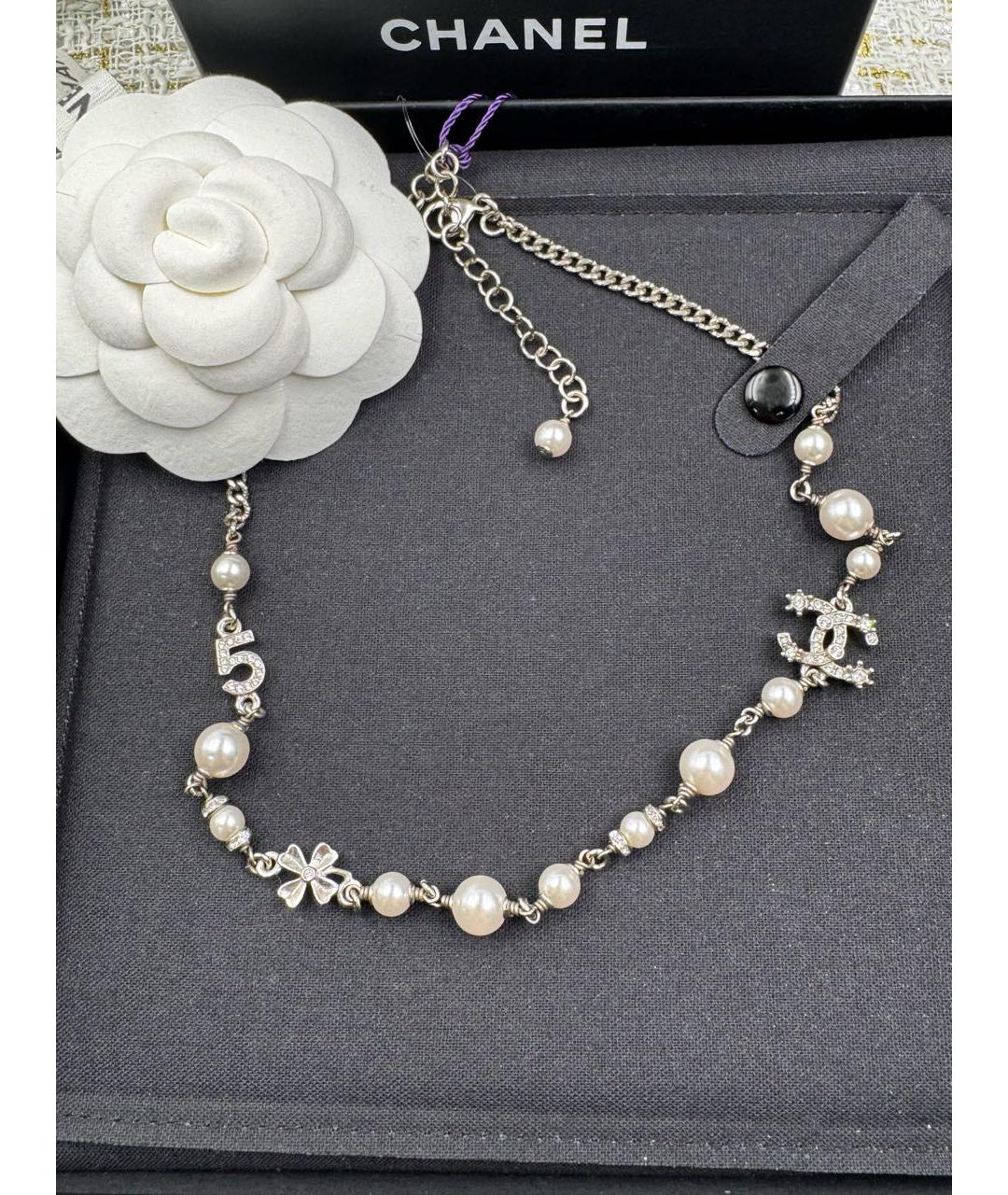 CHANEL Серебряное колье, фото 5