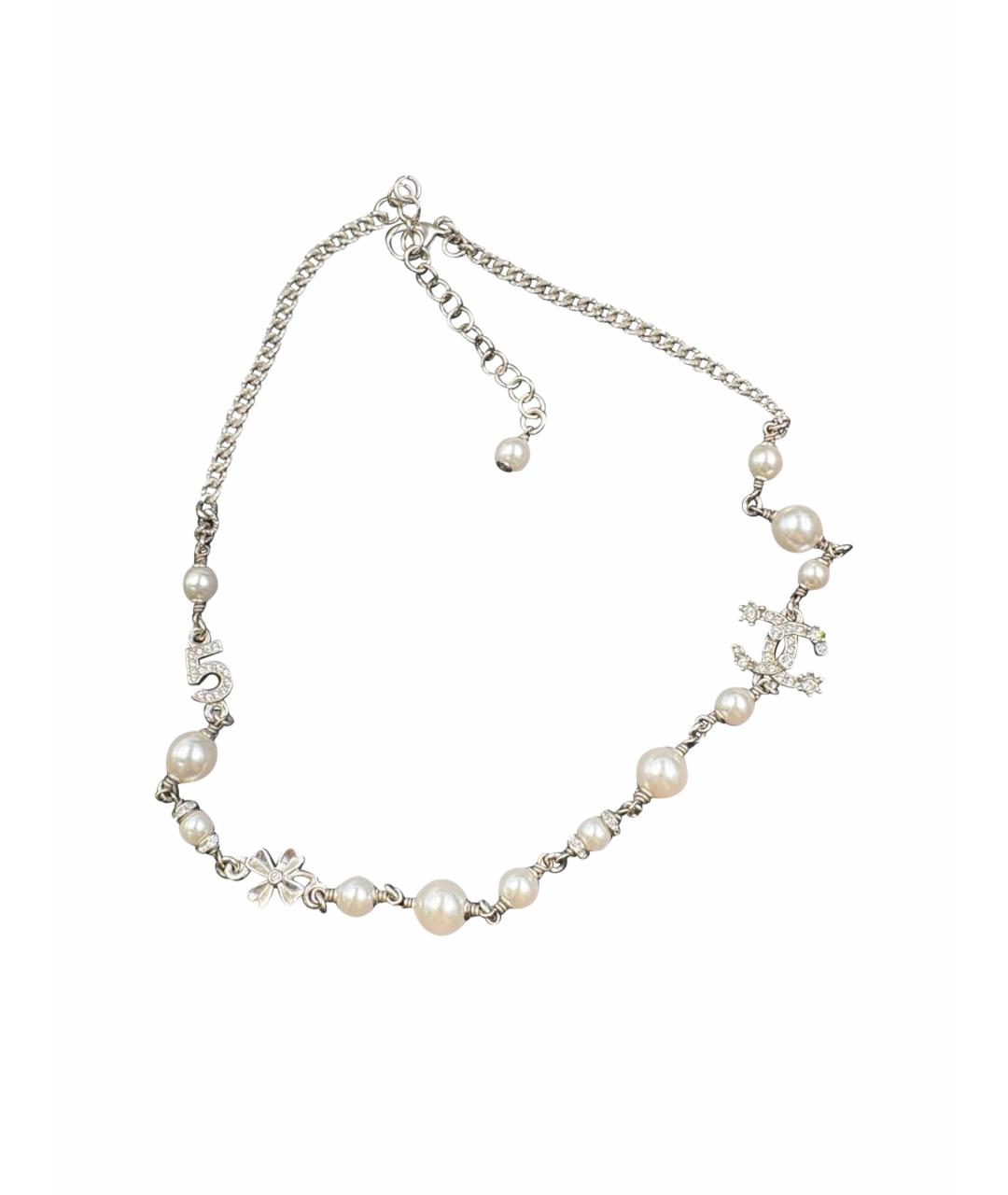 CHANEL Серебряное колье, фото 1