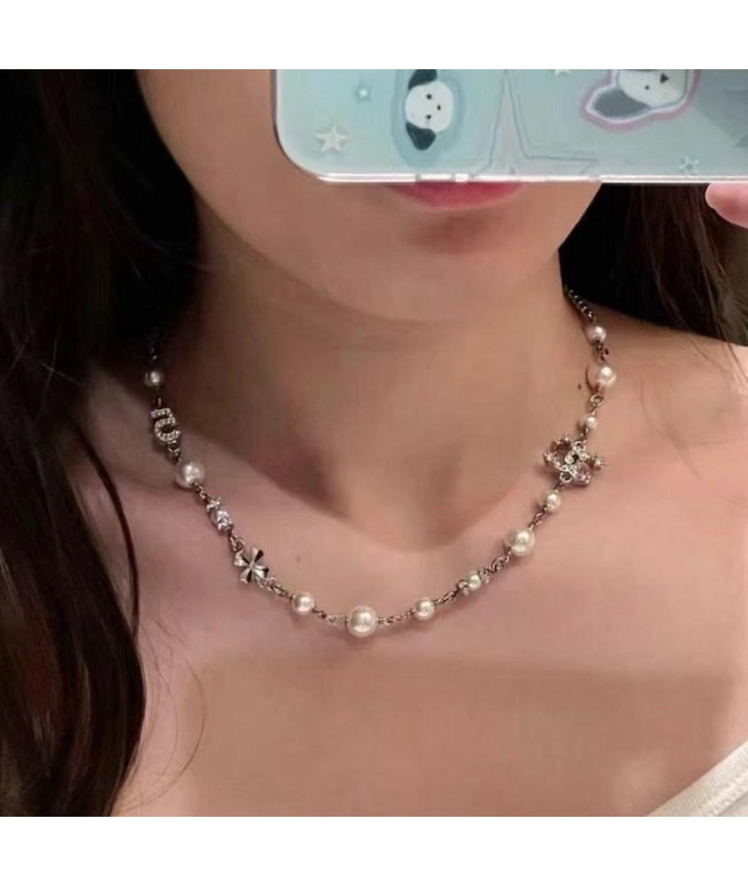CHANEL Серебряное колье, фото 3