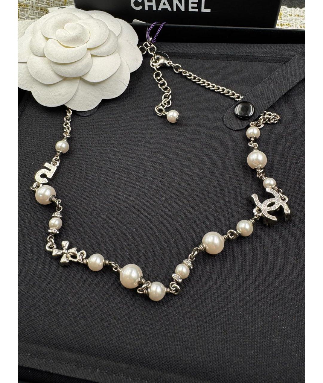 CHANEL Серебряное колье, фото 2