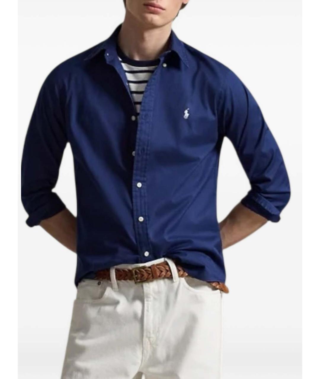 POLO RALPH LAUREN Синяя кэжуал рубашка, фото 4