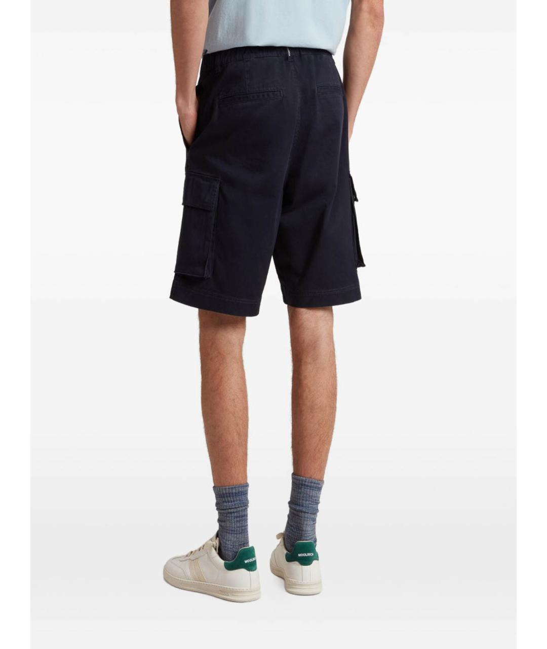 WOOLRICH Синие хлопковые шорты, фото 3