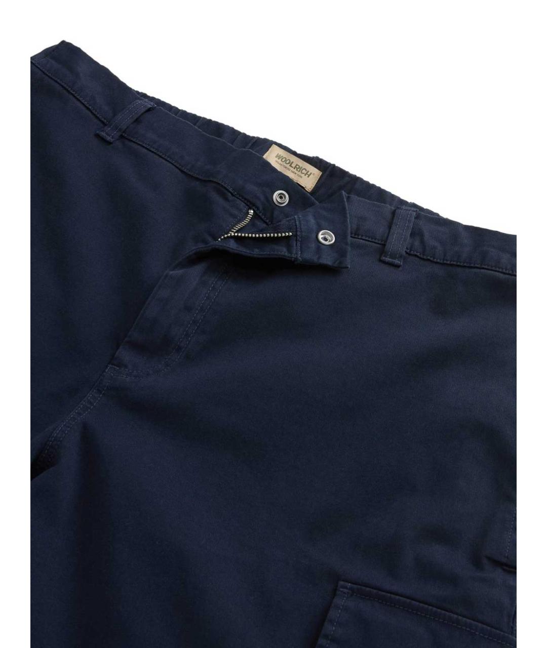 WOOLRICH Синие хлопковые шорты, фото 5