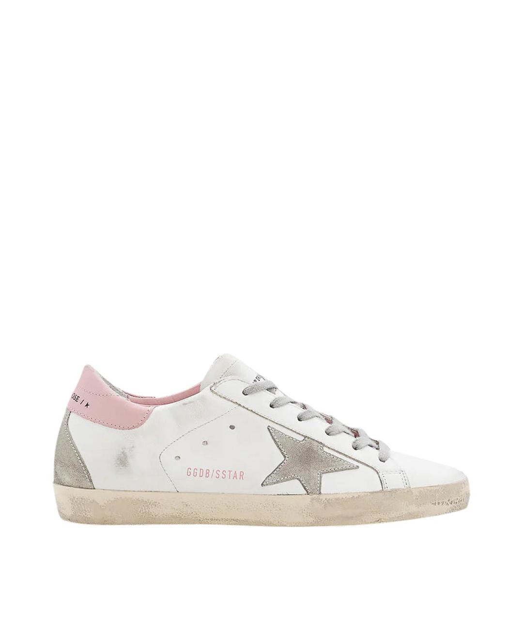 GOLDEN GOOSE Белые кожаные кроссовки, фото 1