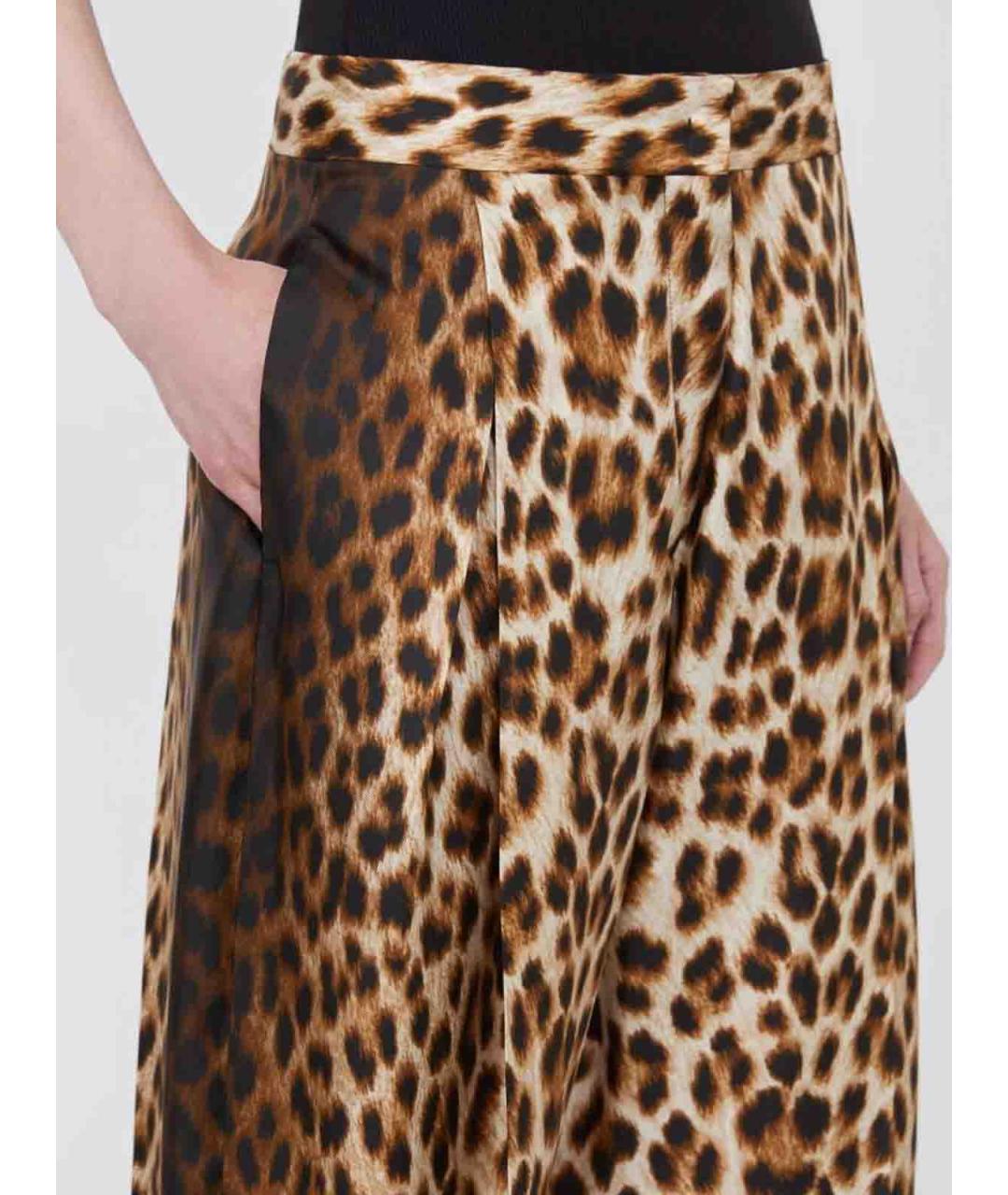 SPORTMAX Мульти шелковые брюки широкие, фото 3