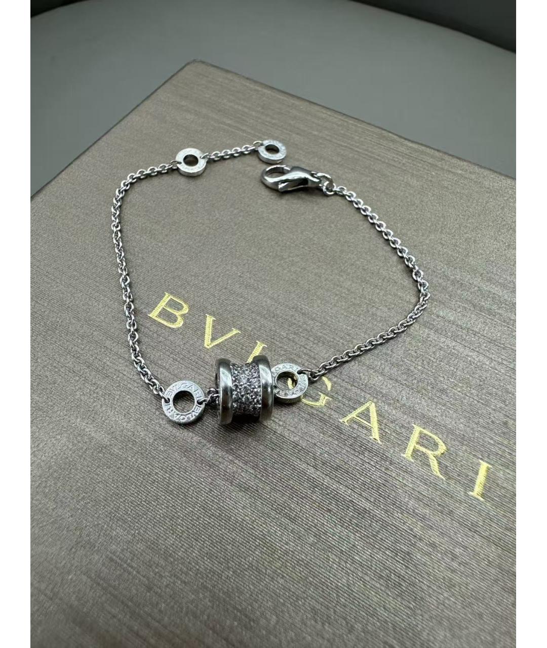 BVLGARI Серебряный браслет из белого золота, фото 2