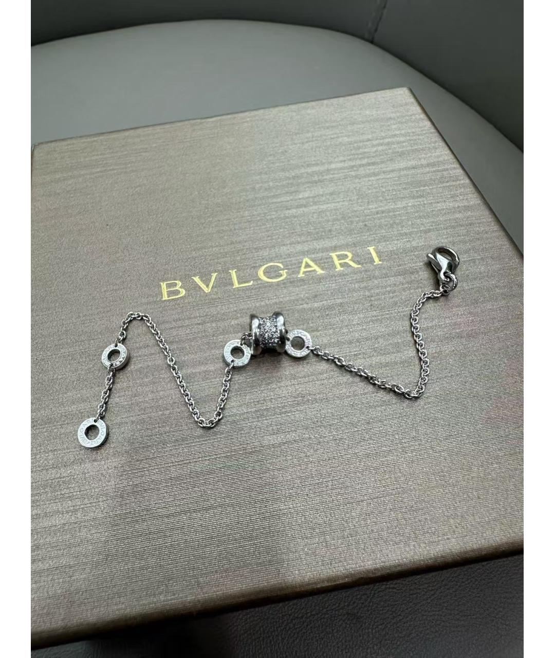 BVLGARI Серебряный браслет из белого золота, фото 3