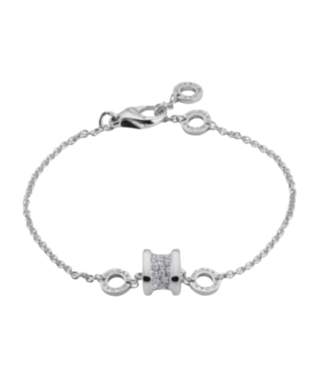 BVLGARI Серебряный браслет из белого золота, фото 1