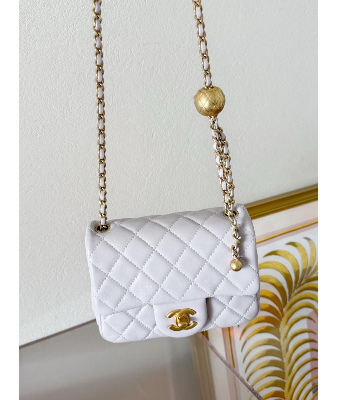 CHANEL Фиолетовая кожаная сумка через плечо, фото 2