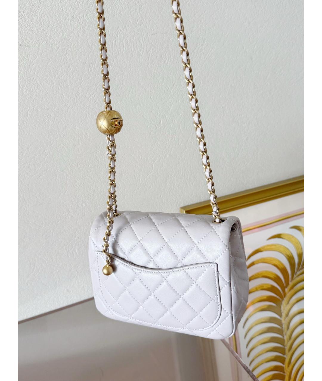 CHANEL Фиолетовая кожаная сумка через плечо, фото 3