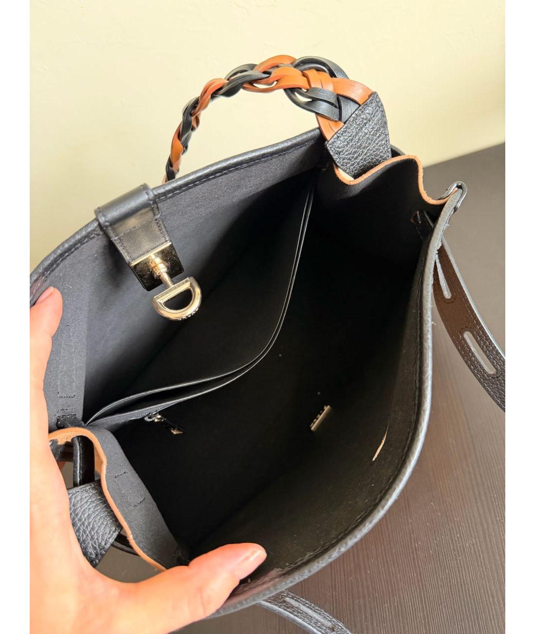 FURLA Коричневая замшевая сумка с короткими ручками, фото 4